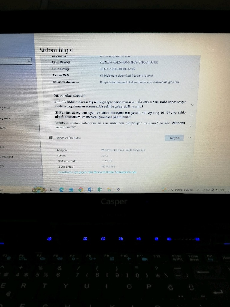 Aileden casper nırvana leptop bilgisayar - 6