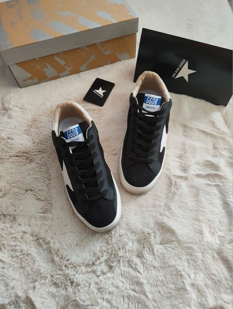 ‼‼‼GOLDEN GOOSE SUPERSTAR SİYAH UNISEX - 6