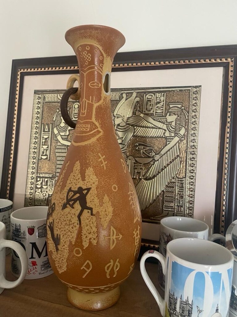 Dekorarif Vazo- Antik Mısır, Hadra Tarzı - 2