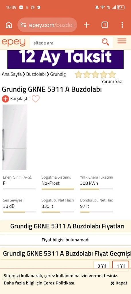acil satılık grundıg buzdolabı - 3