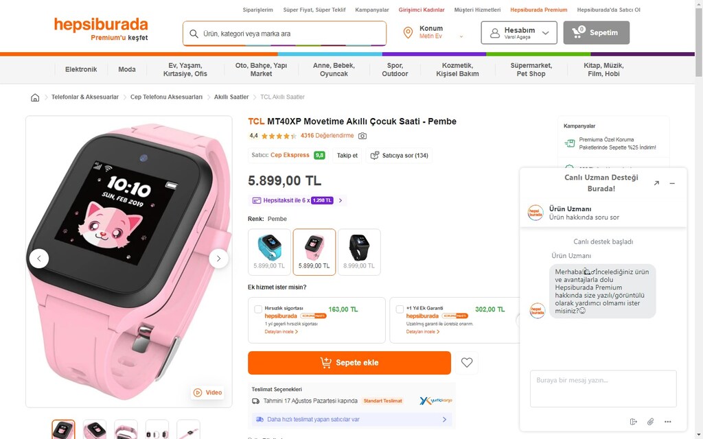 TCL Movetime Family Watch MT40XP Akıllı Çocuk Saati - 20