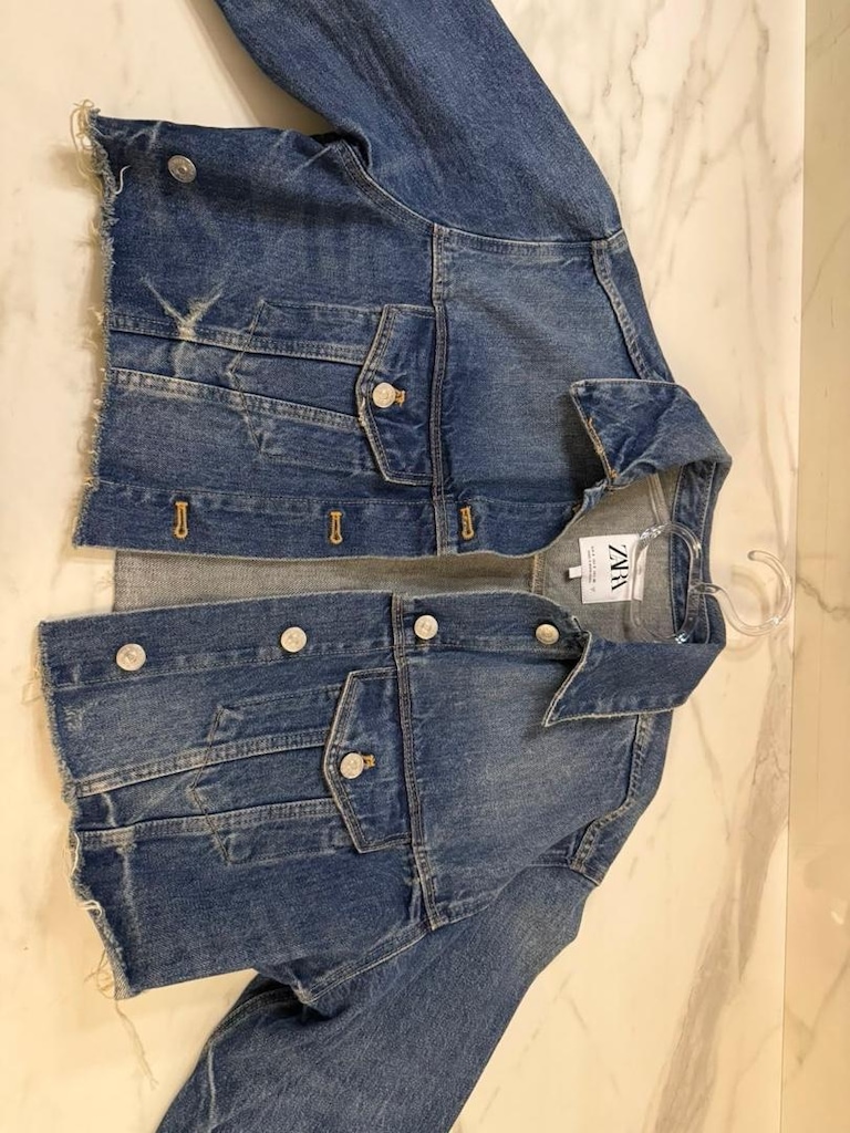 Zara Mavi Denim Kot Ceket