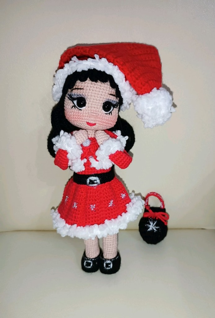 Amigurumi noel temalı bebek - 3