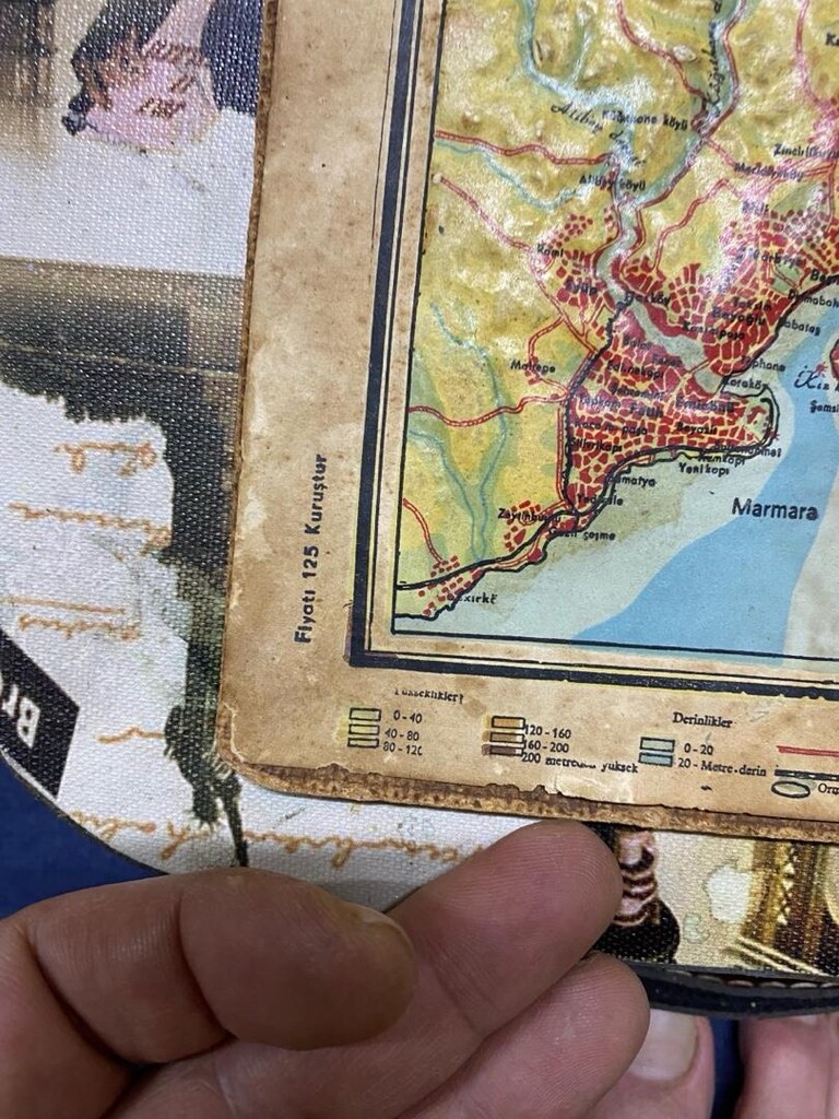 Antika Sadık Yöntem İstanbul Kabartma Harita - 6