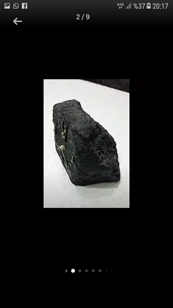 Saat masa dekoratif taşkömürü görünümlü - 2