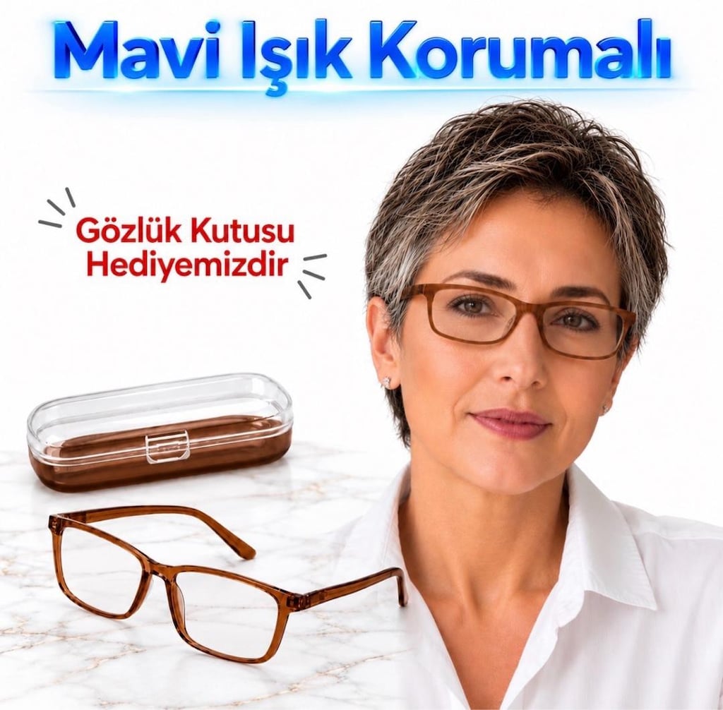 Esnek Hafif Erkek Kadın Okuma Gözlüğü - 7