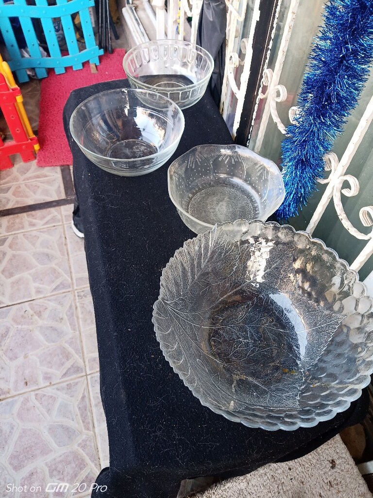 4 adet büyük cam kase,b ecevit bulvarı ant - 9
