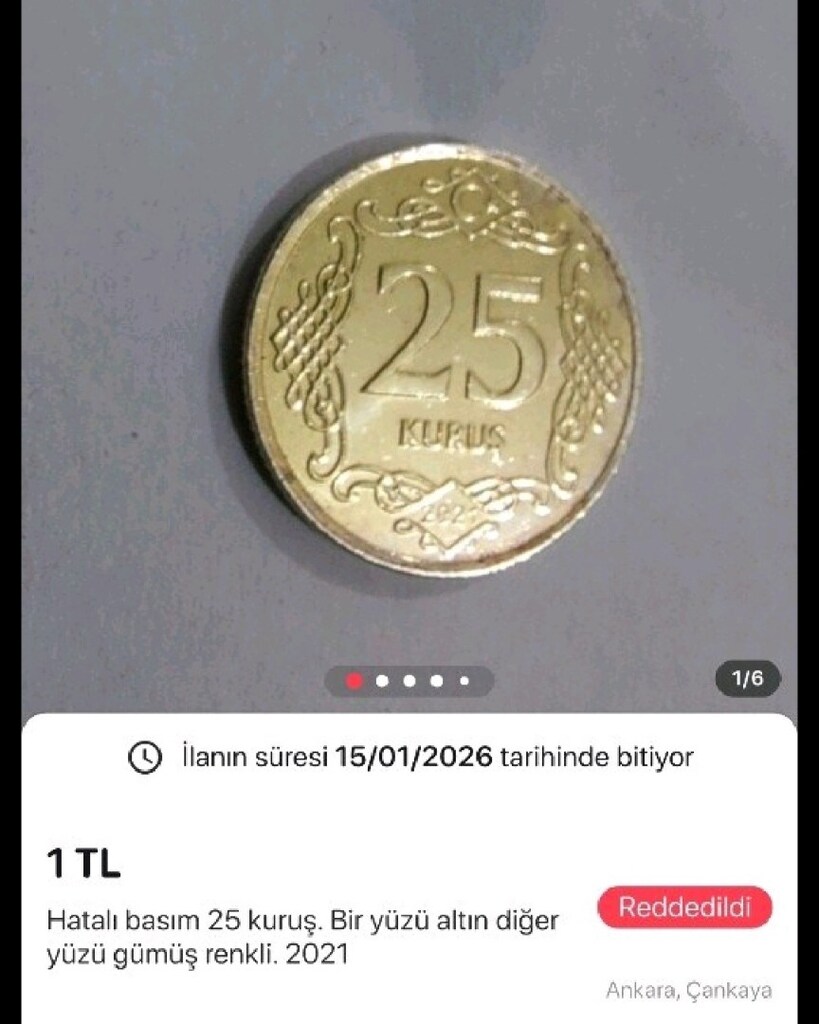 Kolksiyonluk 10 PARA. 1941 BASIM. Koleksiyonluk 25 kuruş. - 4