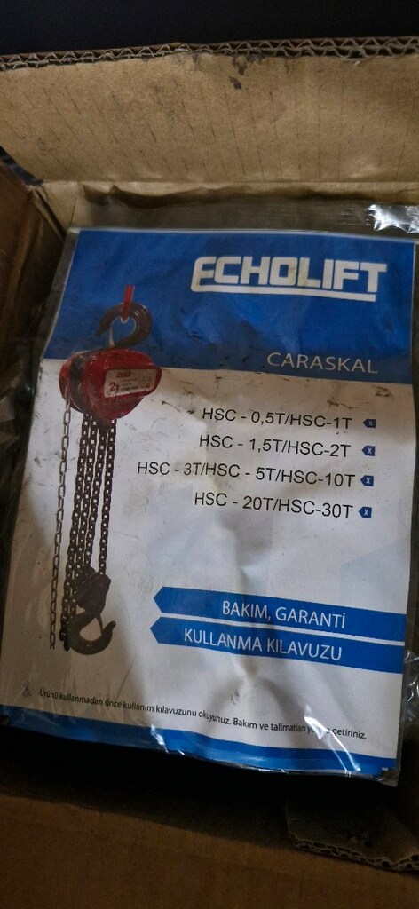 SIFIR 500KG ECHOLIFT 5MT ZINCIRLI CARASKAL - 3