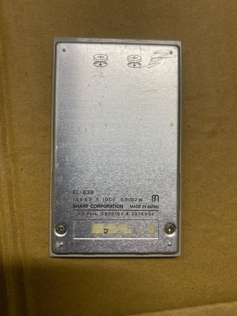 Vintage Sharp EL-838 ELSI Mate Japon Hesap Makinesi – Çalışır Durumda - 9
