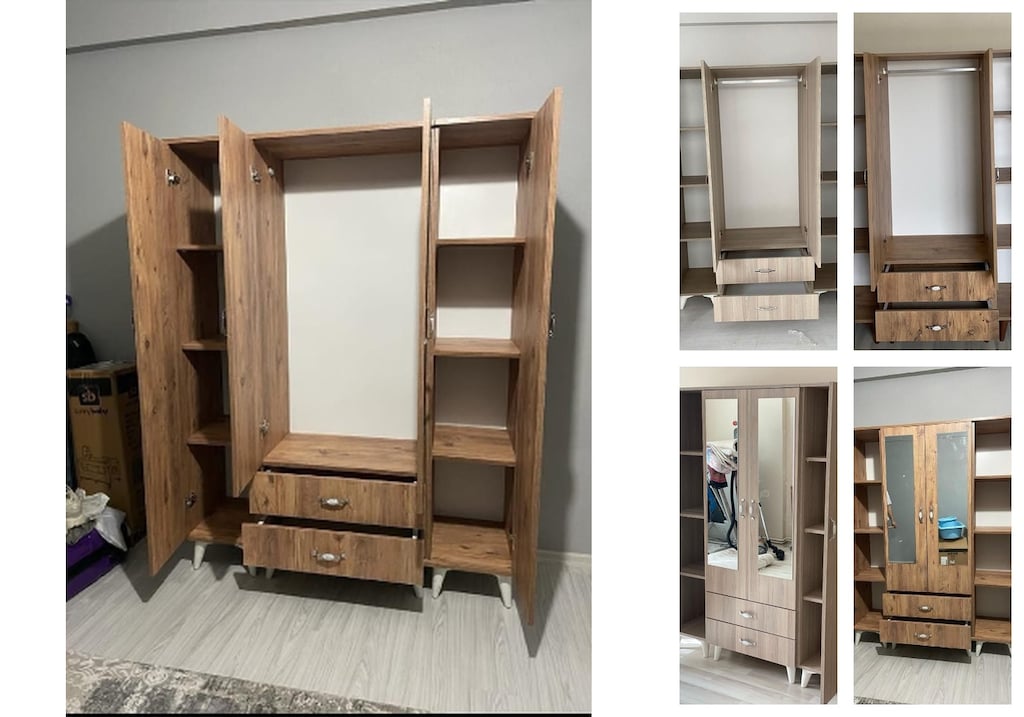 4 kapaklı elbise dolabı dvwkhfpwsb - 5