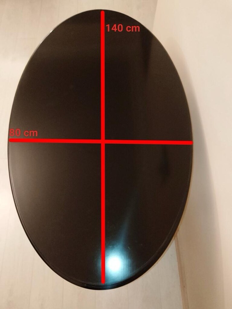 Siyah Ahşap Oval Masa Ve 2 Kadife Koltuk Lüx Masa - 7