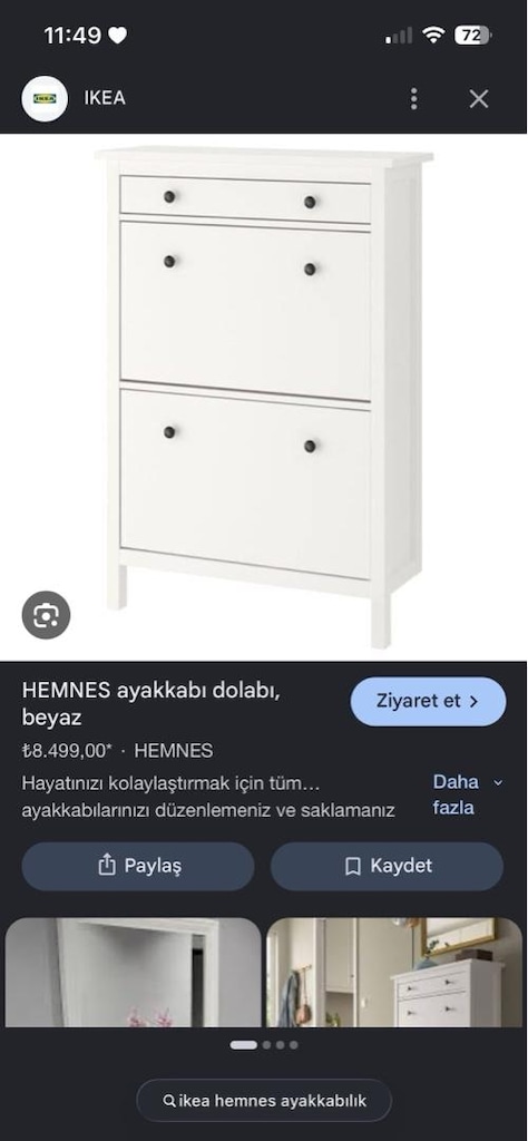 IKEA HEMNES AYAKKABILIK - 6