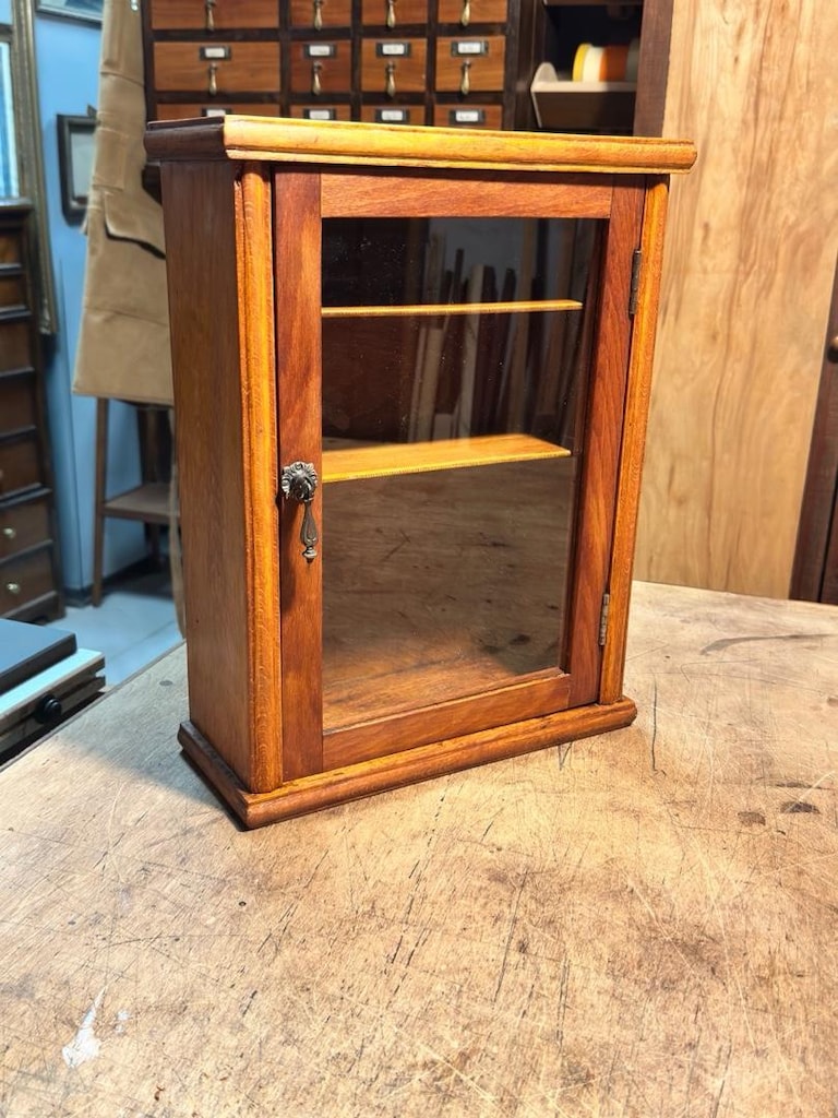 Vintage camlı dolap - 3