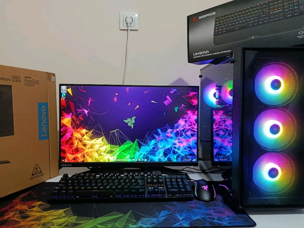 RYZEN 7 5700/4060Tİ/16/500/240 HZ MONİTÖR HER ŞEY DAHİL GAMİNG SET - 5
