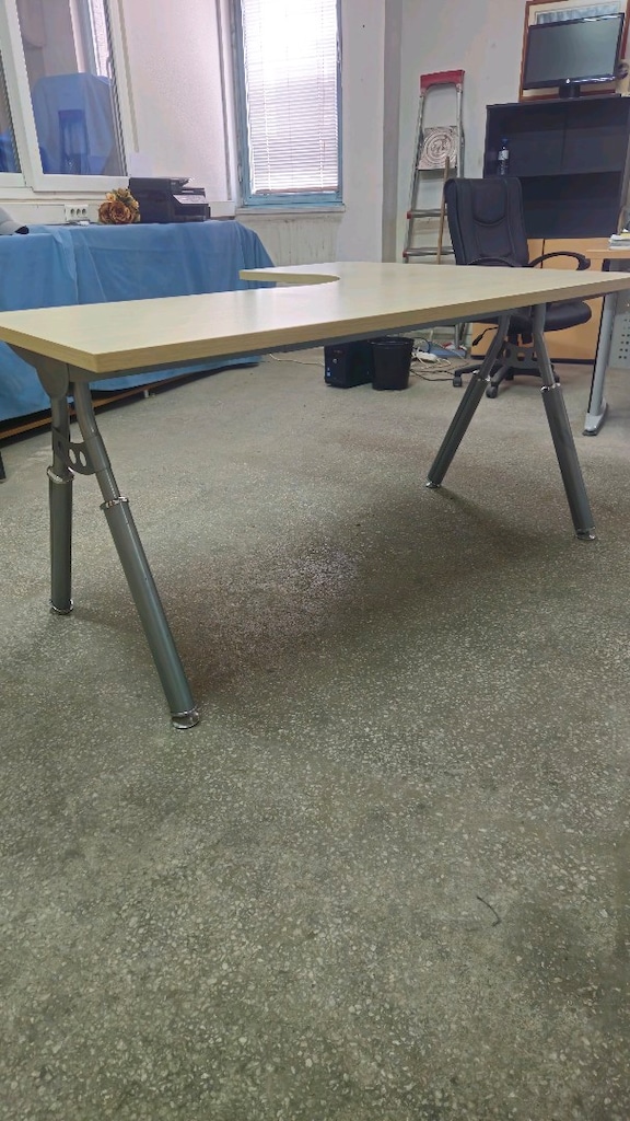 Ofis masası L masa metal ayaklı - 6