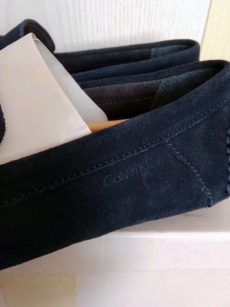 Calvin Klein Lacivert suet loafer. - 4