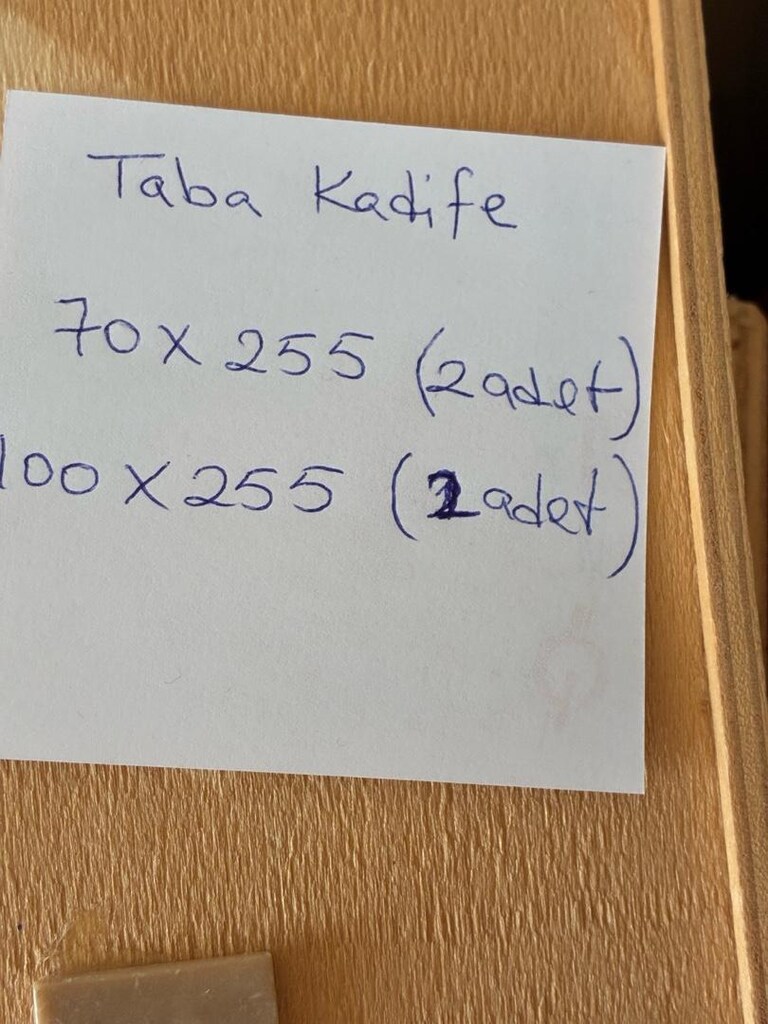 Taba rengi kadife 2 adet perde 100x260 cm - 4
