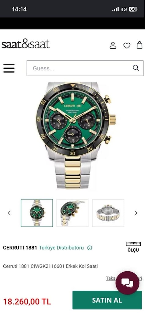 Cerruti 1881 erkek saat - 6