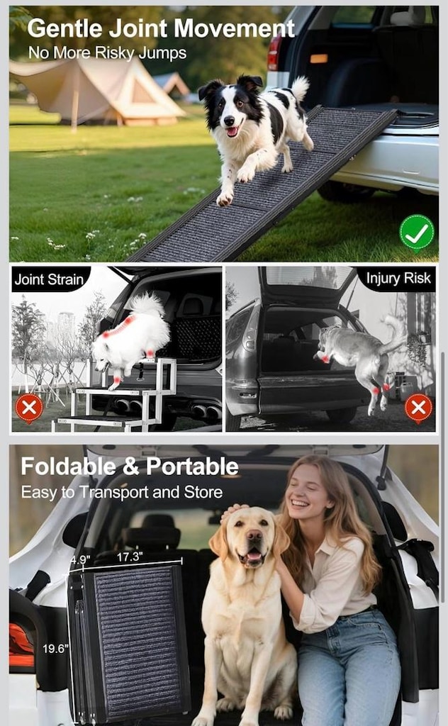 Köpek Rampası (Amerika’dan Getirilmiş Premium Katlanılabilir Rampa) - 4