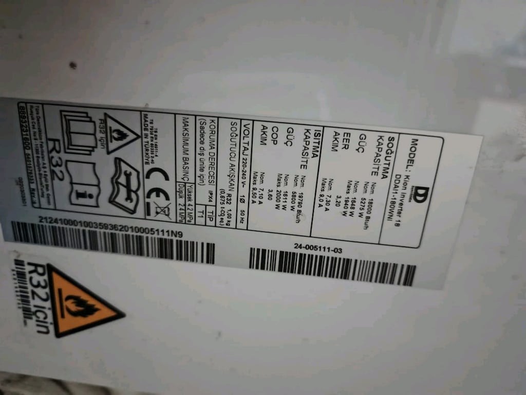 DemirDöküm 18.000 BTU Inverter Klima - Sorunsuz / Temiz Kullanılmış - 2