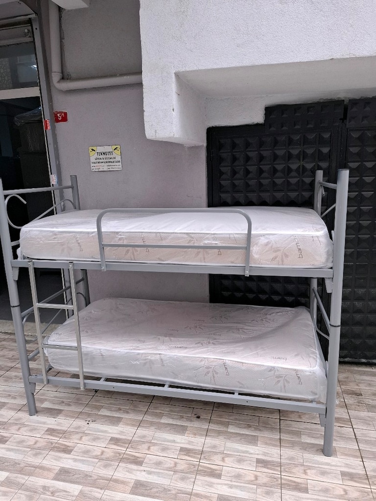 İKİ KATLI AYRILABİLİR GRI RANZA TÜM İSTANBUL UCRETSİZ TESLİMAT - 15