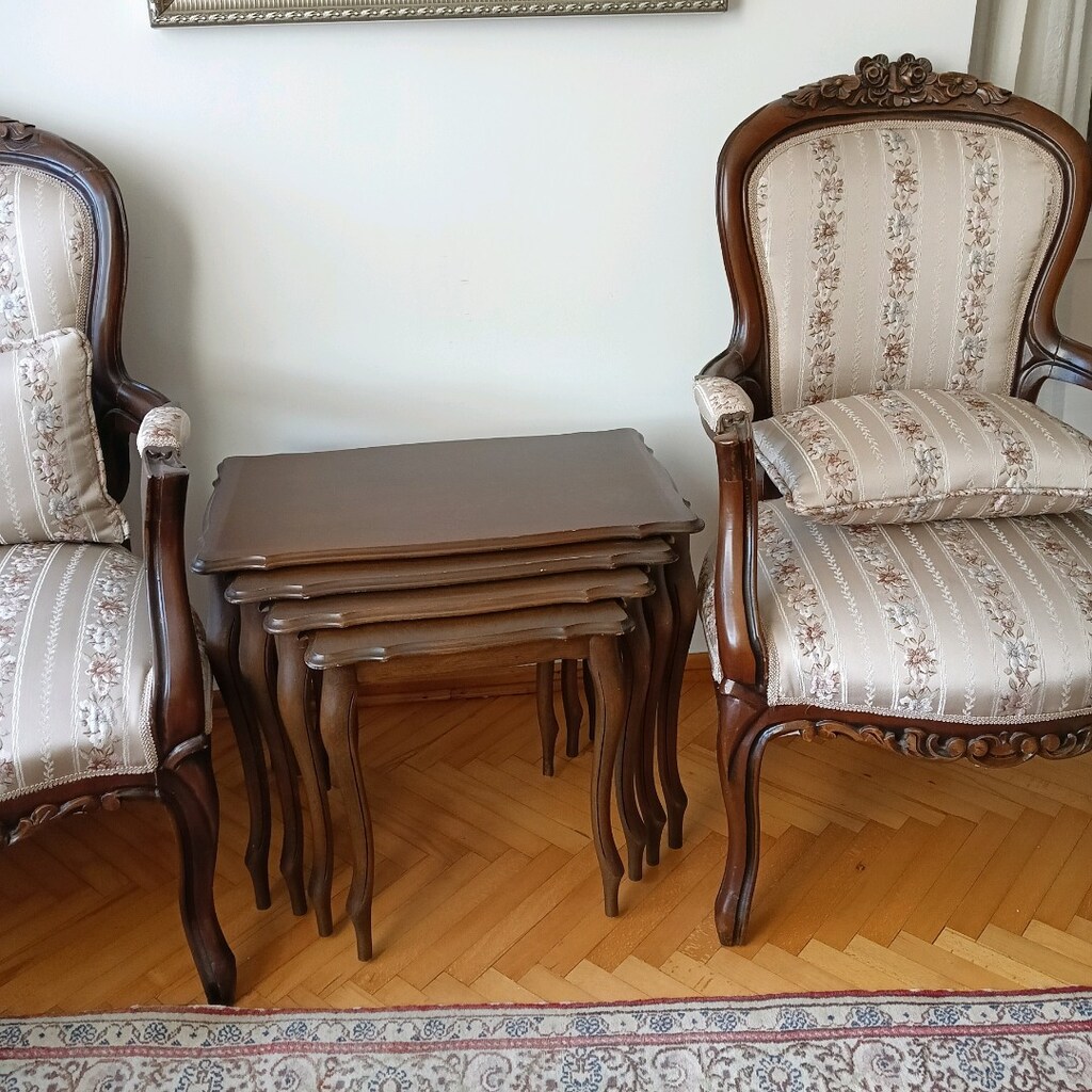 4 tekli koltuk 4'lü zigon 2 mermer sehpa, 1 el dokuma halı - 2