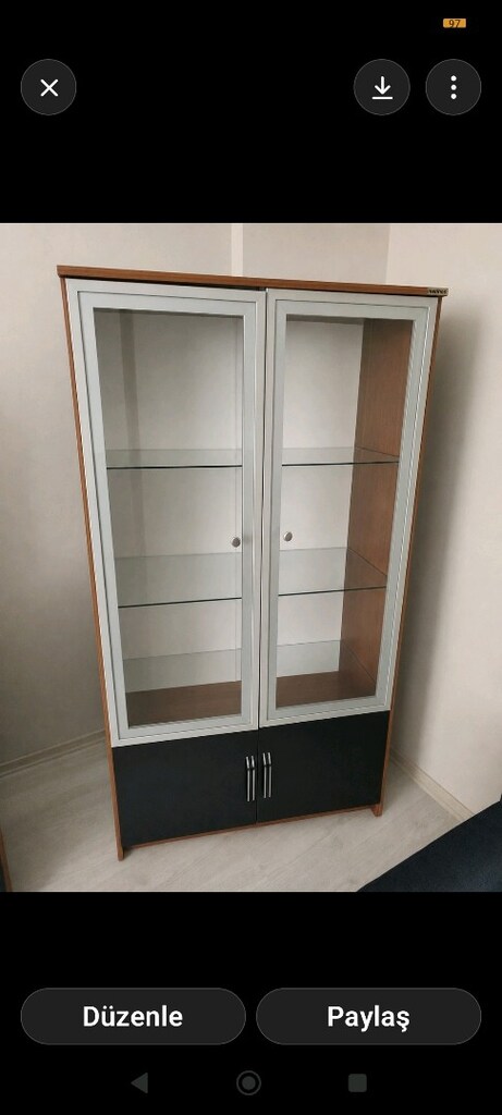 dolap vitrin konsol salon takımı - 6