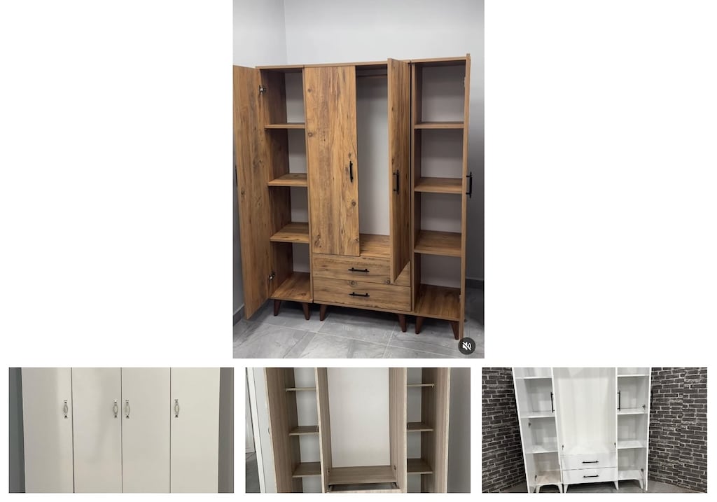 4 kapaklı elbise dolabı igqignxqro - 4