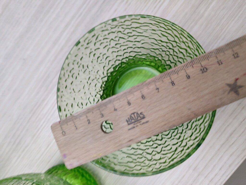 yeşil cam şık kase - 4