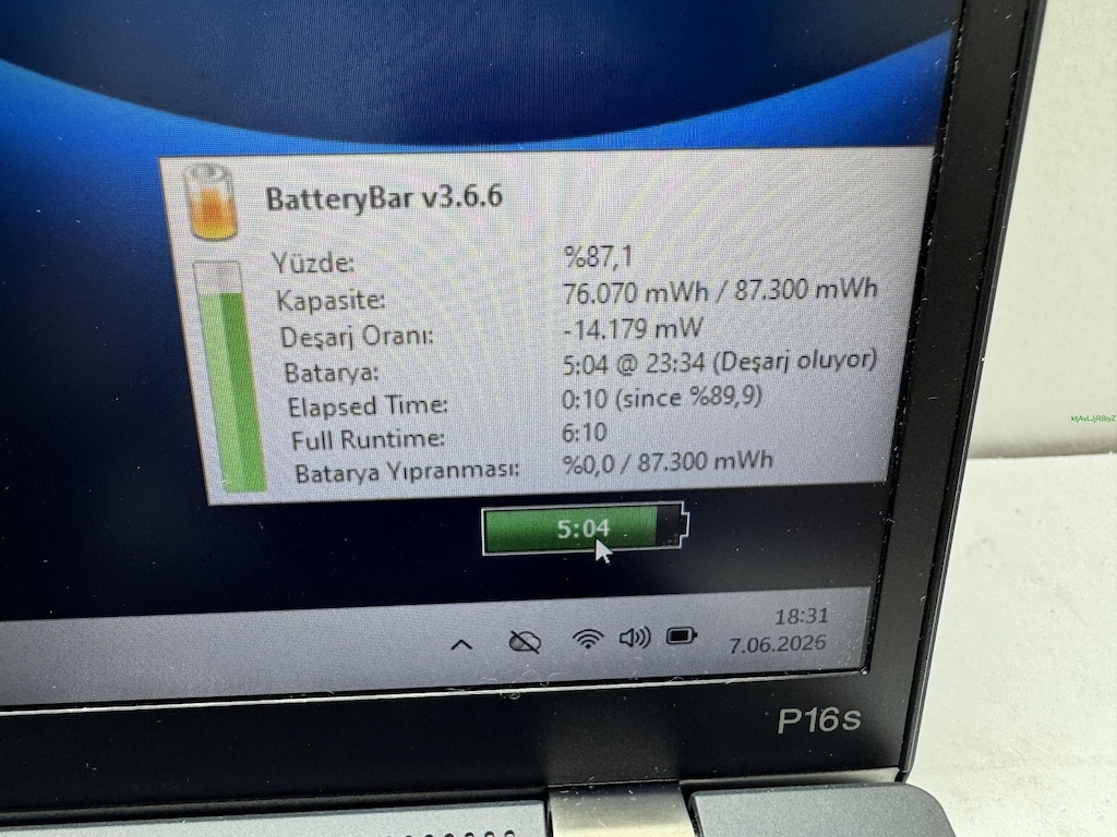 THİNKPAD P16S RYZEN 7 PRO 32 GB RAM 512 NVME - 2