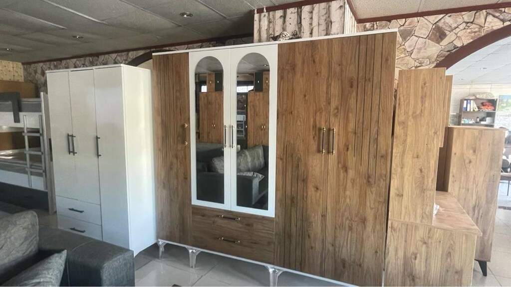 5 kapaklı elbise dolabı mdf - 5