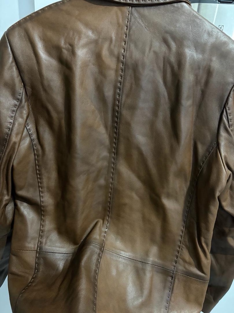 el yapimi blazer hakiki deri ceket - 7