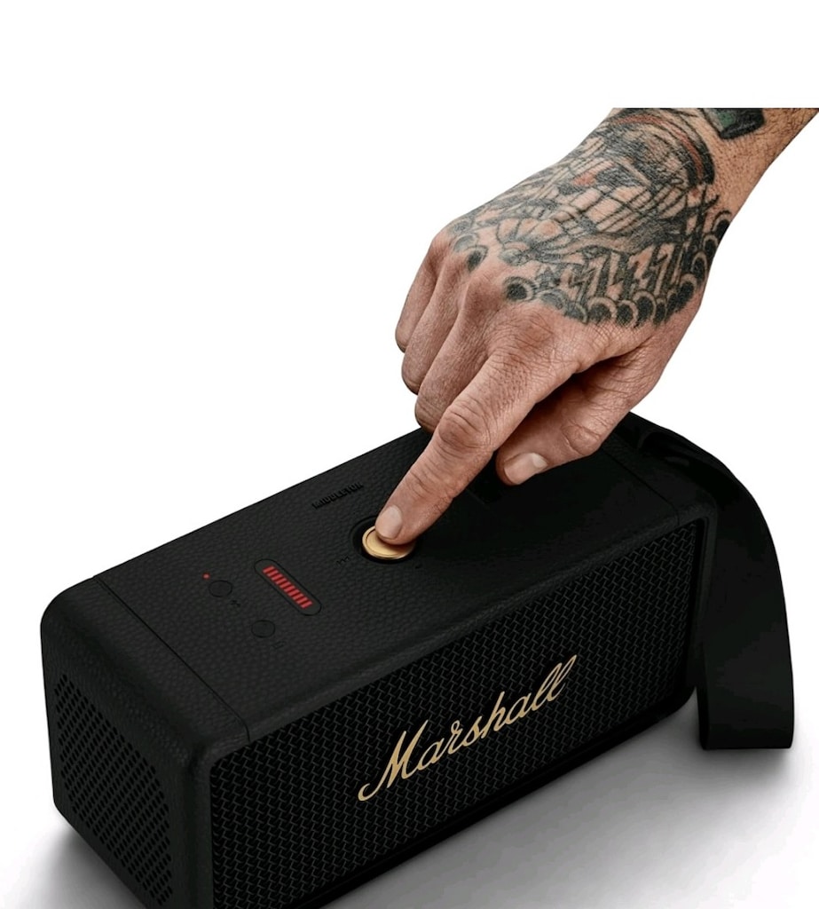 Marshall Middleton Bluetooth Hoparlör 20 saat 60w Yüksek Stereo Ses - 10