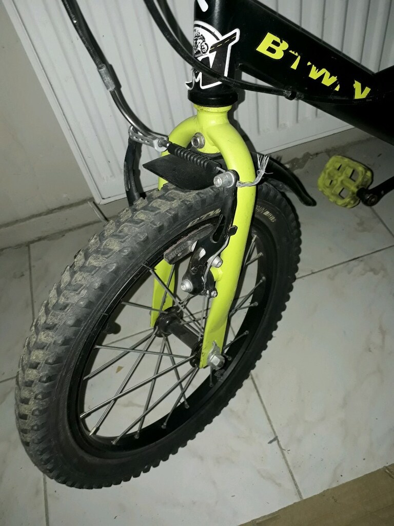 decathlon btwin cocuk bisikleti dark 500 yesil 16 jant - 5