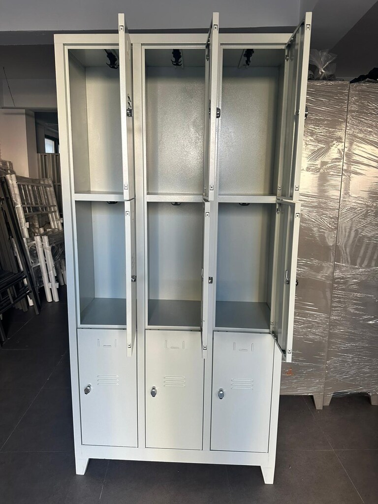 METAL DOKUZ KAPAKLI İŞÇİ DOLAPLARI-GİYİNME DOLABI-BAYRALILAR - 2