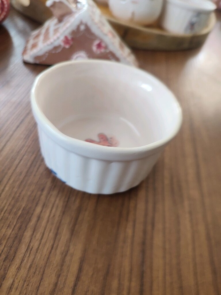 El yapımı seramik orjinal sufle kasesi 1050 derecede iki kez firinlanm - 2