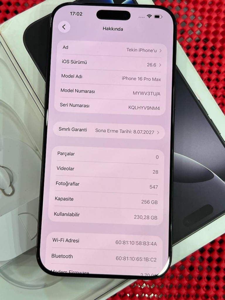 İPHONE 16 PROMAX 256 PİL 94 11.5 AY GARANTİLİ FİYAT SONDUR - 4