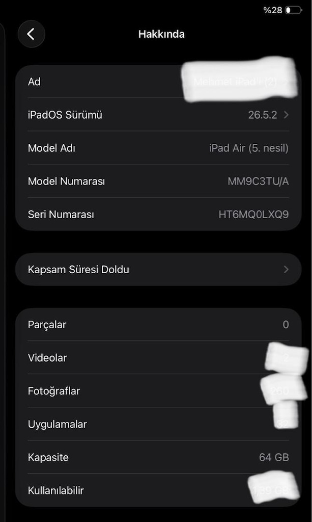 Apple iPad Air 5 (M1) 64 GB Wi-Fi Uzay Grisi | Kozmetik Kusursuz - 6