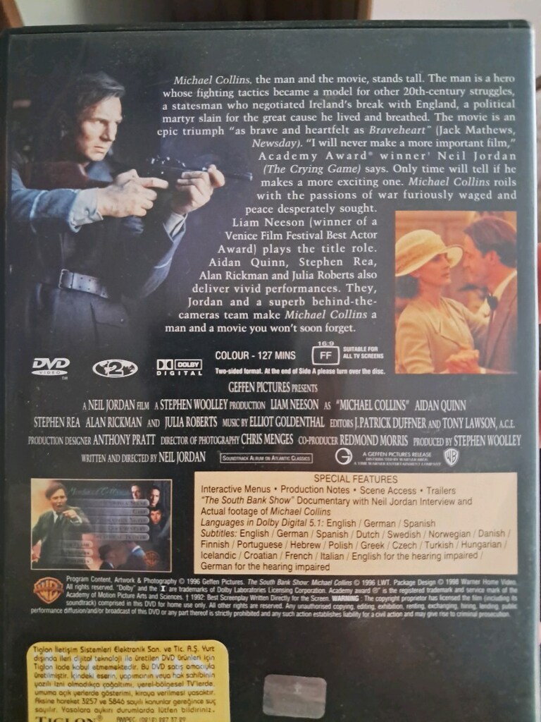 Micheal Collins film orjinal DVD - 2