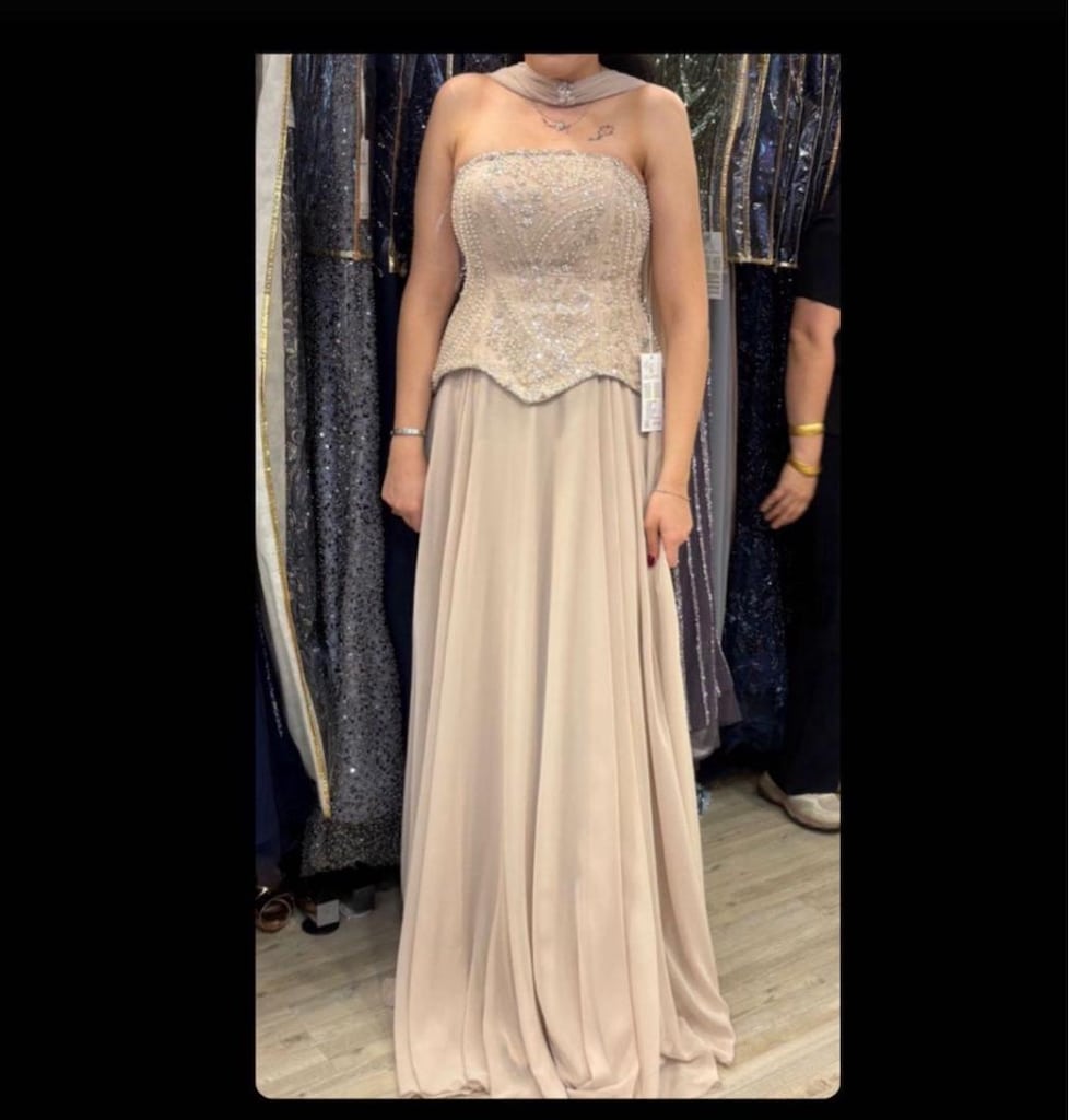 Nişan Elbisesi-Couture Taşlı ve Pelerinli-Nişanlık-Abiye-DüğünSöz - 2