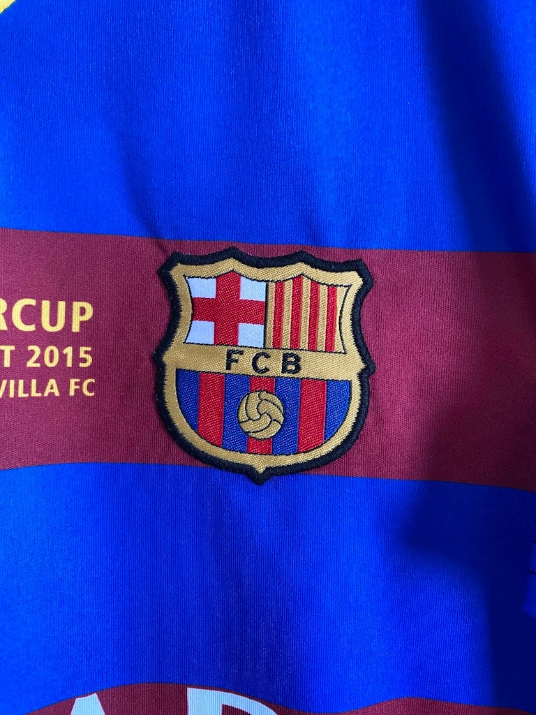 Barcelona 2015 UEFA Süper Kupa Messi Forması (XXL) - 4