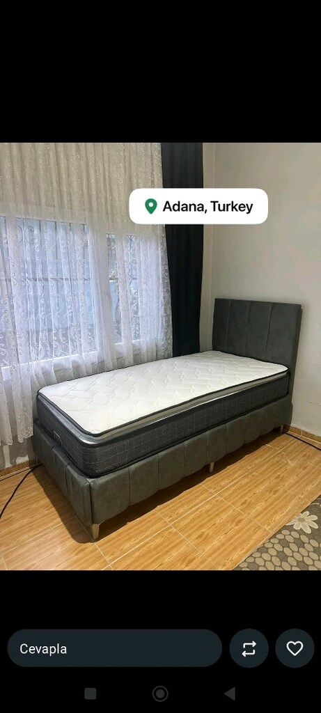 Tek kişilik baza Başlık petli yatak takım sandıklı baza - 8