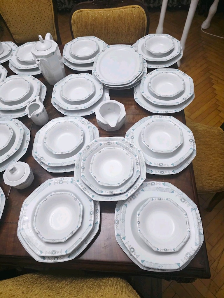 Antika 82 Parça Seltmann Weiden Damgalı Porselen Yemek Pasta Kahvaltı - 4