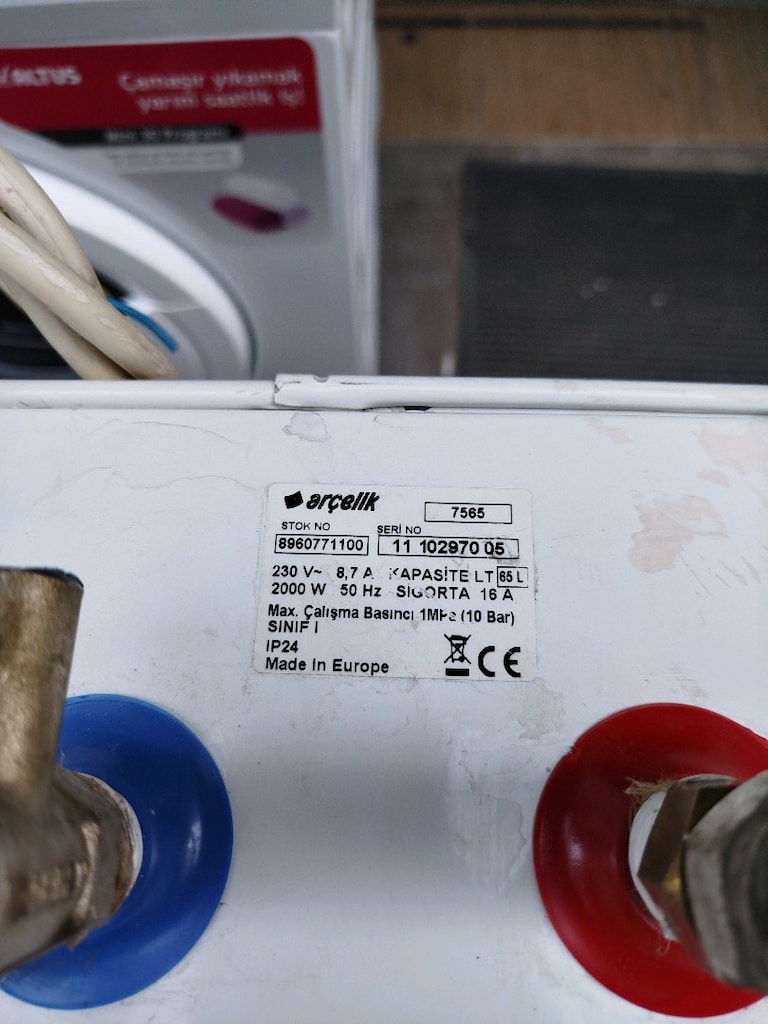 65 kg Kazanlı elektirikli şohpen termosifon orijinal - 9