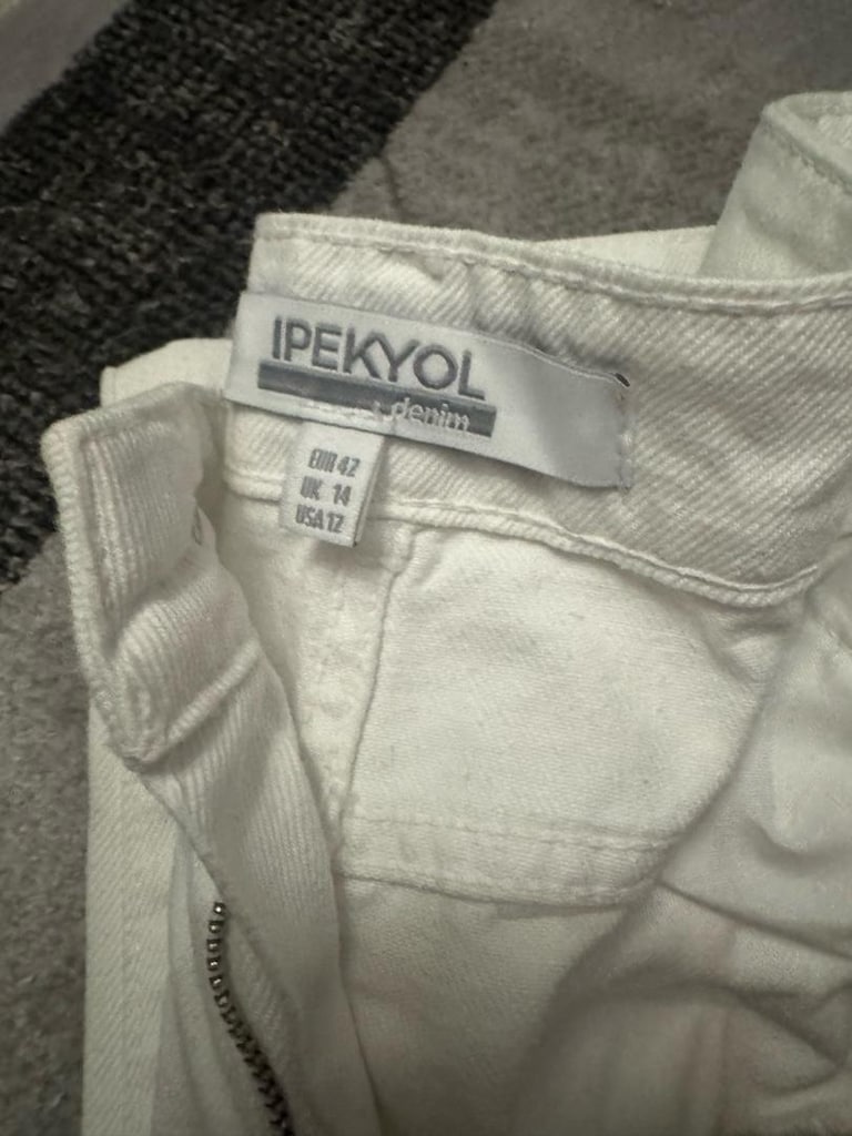 ipekyol jean kot beyaz mom fit - 3