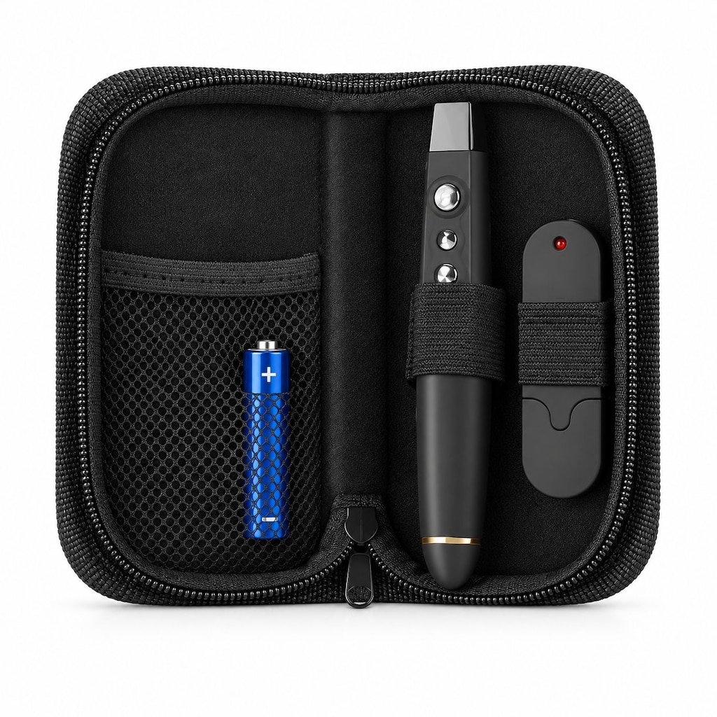 Çantalı Kablosuz Sunum kumandası Lazer Pointer PP1000 - 7
