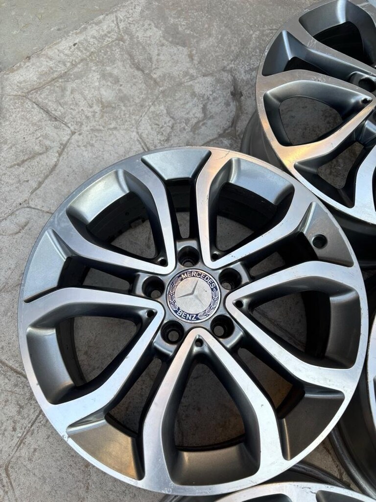 17 inç 5x112 orjinal Mercedes çelik jant takımı - 3