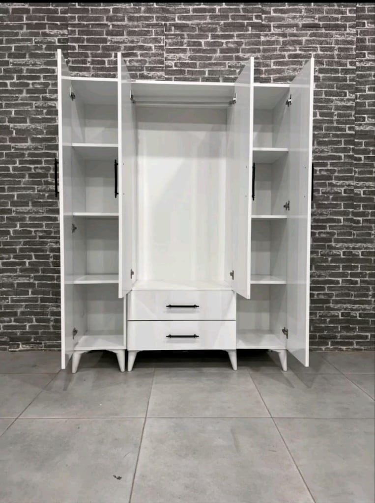 **WHİTE STYLE** ÜCRETSİZ KURULUM KAPIDA ÖDEME GARDROP ELBİSE DOLABI - 4
