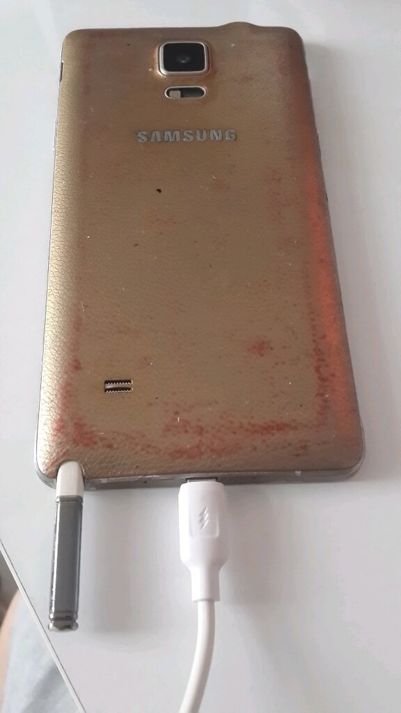 Patron telefonu Samsung Galaxy not 4 32gb seri ekran kırıldı bilginize - 3
